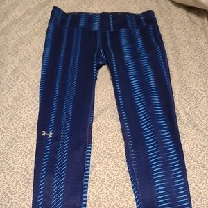 Under Armour Vibrant Blue Striped Leggings
